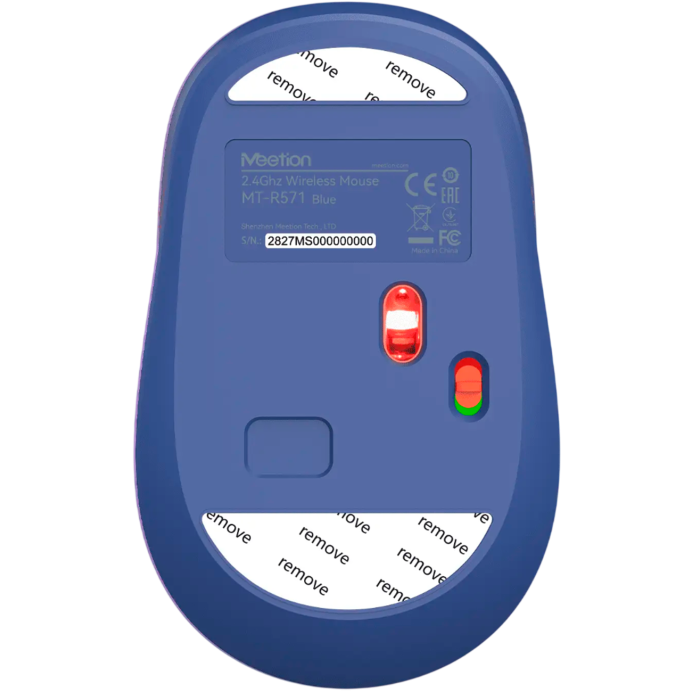 Мышь беспроводная Meetion R571 / White+Blue