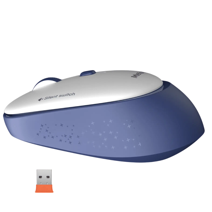 Мышь беспроводная Meetion R571 / White+Blue