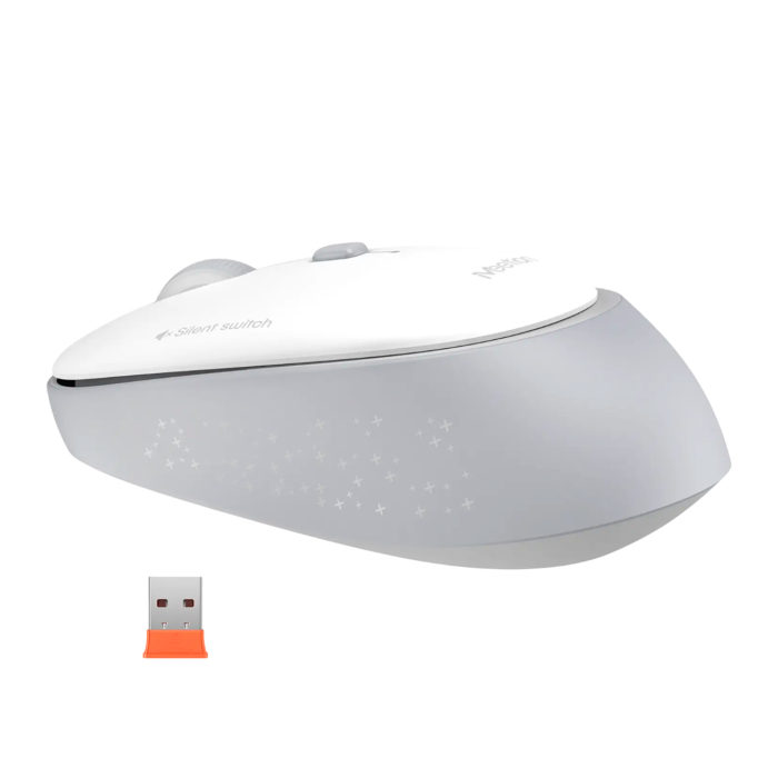 Мышь беспроводная Meetion R571 / White+Gray