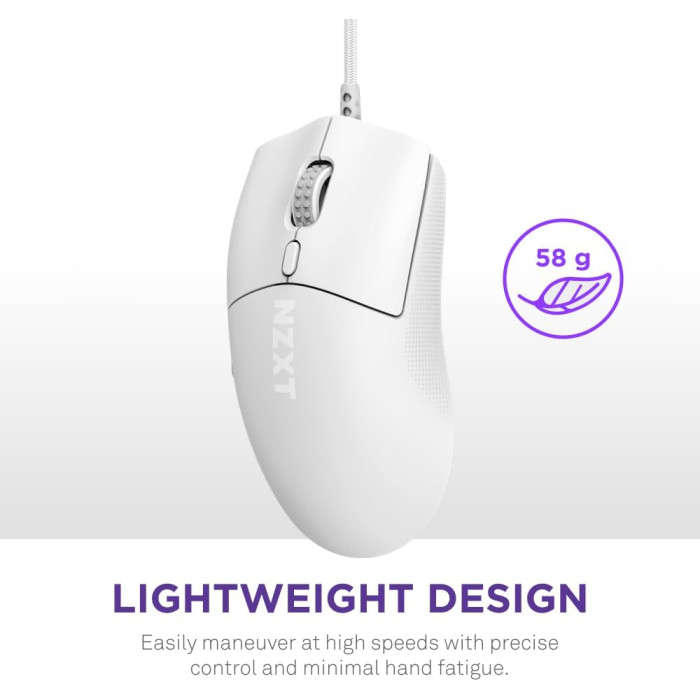 Мышь игрровая проводная NZXT Lift 2 Symm / White