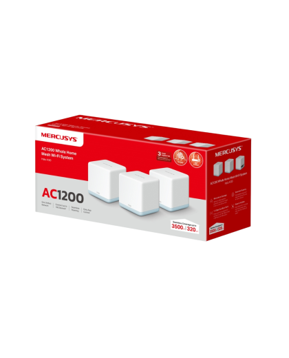 Mercusys Halo H30(3-pack) AC1200 Whole Home Mesh Wi-Fi System