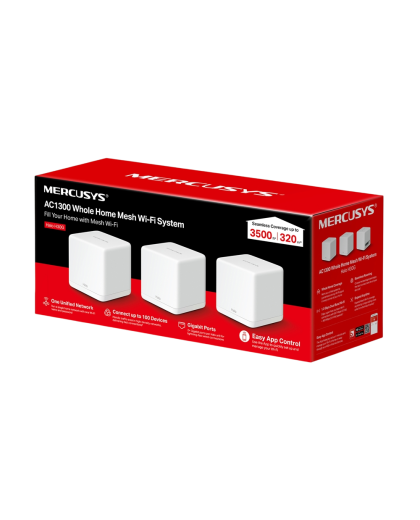Mercusys Halo H30G(3-pack) AC1300 Whole Home Mesh Wi-Fi System