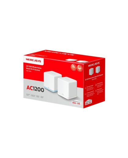 Mercusys Halo H32G(2-pack) AC1200 Whole Home Mesh Wi-Fi System 2-pack: 1× Halo H30G + 1× Halo H30