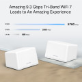 Mercusys Halo H47BE(2-pack) BE9300 Whole Home Mesh Wi-Fi 7 System