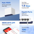 Mercusys Halo H50G(1-pack) AC1900 Whole Home Mesh Wi-Fi Unit