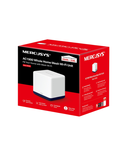Mercusys Halo H50G(1-pack) AC1900 Whole Home Mesh Wi-Fi Unit