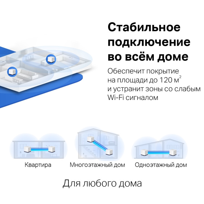 Mercusys Halo H50G(2-pack) AC1900 Whole Home Mesh Wi-Fi System