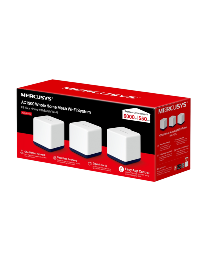Mercusys Halo H50G(3-pack) AC1900 Whole Home Mesh Wi-Fi System