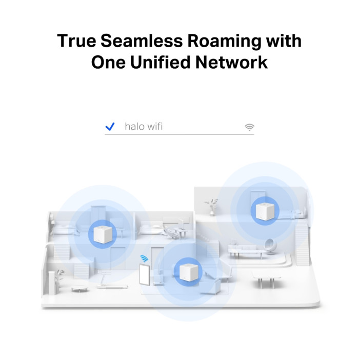 Mercusys Halo H60X(1-pack) AX1500 Whole Home Mesh Wi-Fi 6 Unit 1-pack: 1× Halo H60XR