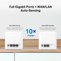 Mercusys Halo H60X(2-pack) AX1500 Whole Home Mesh Wi-Fi 6 System 2-pack: 1× Halo H60XR + 1× Halo H60XS