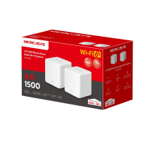 Mercusys Halo H60X(2-pack) AX1500 Whole Home Mesh Wi-Fi 6 System 2-pack: 1× Halo H60XR + 1× Halo H60XS
