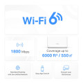 Mercusys Halo H60X(3-pack) AX1500 Whole Home Mesh Wi-Fi 6 System 3-pack: 1× Halo H60XR + 2× Halo H60XS