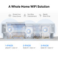 Mercusys Halo H60X(3-pack) AX1500 Whole Home Mesh Wi-Fi 6 System 3-pack: 1× Halo H60XR + 2× Halo H60XS