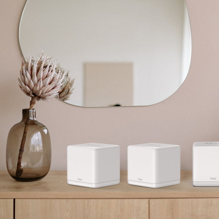 Mercusys Halo H60X(3-pack) AX1500 Whole Home Mesh Wi-Fi 6 System 3-pack: 1× Halo H60XR + 2× Halo H60XS