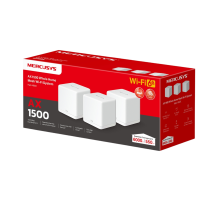 Mercusys Halo H60X(3-pack) AX1500 Whole Home Mesh Wi-Fi 6 System 3-pack: 1× Halo H60XR + 2× Halo H60XS