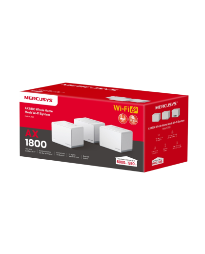 Mercusys Halo H70X(3-pack) AX1800 Whole Home Mesh Wi-Fi 6 System