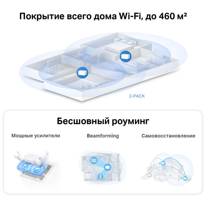 Mercusys Halo H80X(2-pack) AX3000 Whole Home Mesh Wi-Fi 6 System