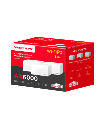 Mercusys Halo H90X(3-pack) AX6000 Whole Home Mesh Wi-Fi 6 System
