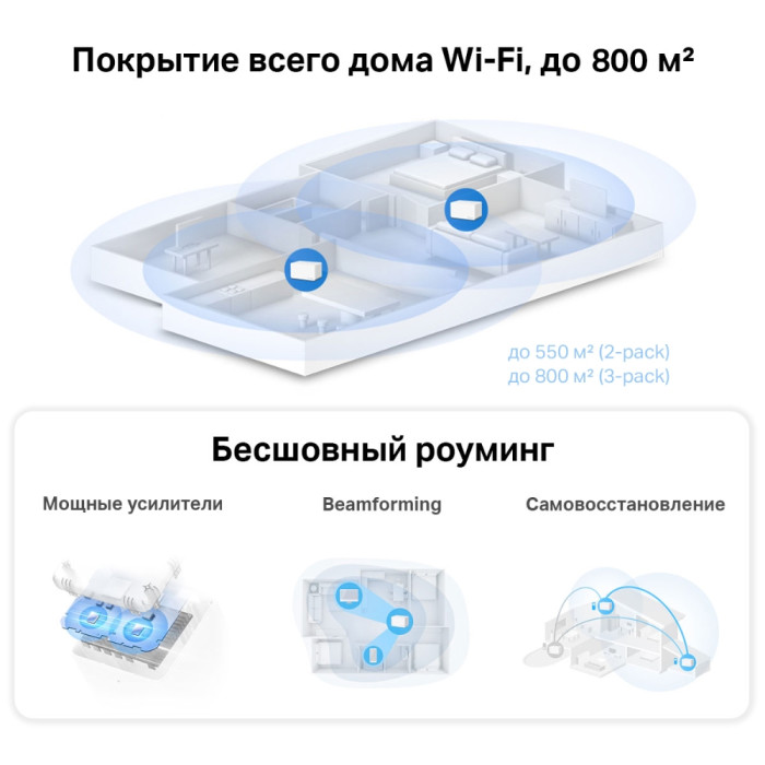 Mercusys Halo H90X(3-pack) AX6000 Whole Home Mesh Wi-Fi 6 System