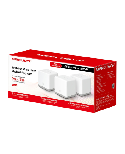 Mercusys Halo S3 (2-pack) 300 Mbps Whole Home Mesh Wi-Fi System