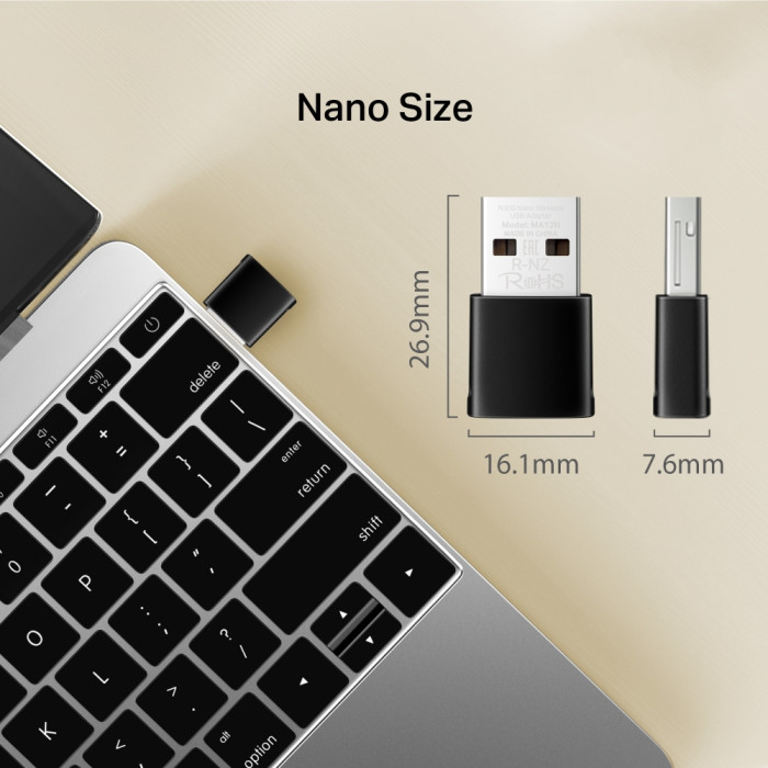 Mercusys MA12N N300 Nano Wi-Fi USB Adapter