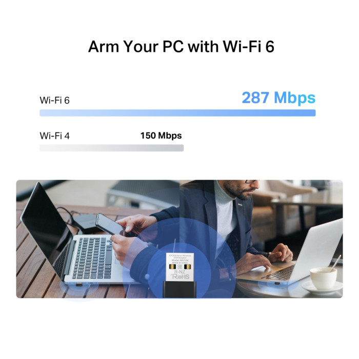 Mercusys MA14N AX300 Nano Wi-Fi USB Adapter