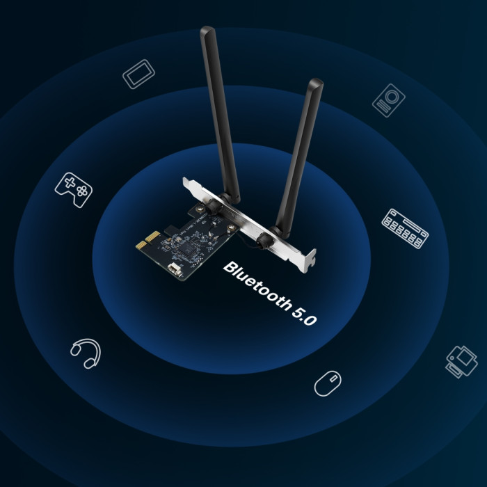 Mercusys MA30E AC1200 Dual-Band Wi-Fi Bluetooth PCI Express Adapter