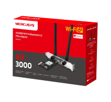 Mercusys MA80XE AX3000 Dual-Band Wi-Fi 6 Bluetooth PCI Express Adapter