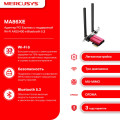 Mercusys MA86XE AXE5400 Tri-Band Wi-Fi 6E Bluetooth PCI Express Adapter