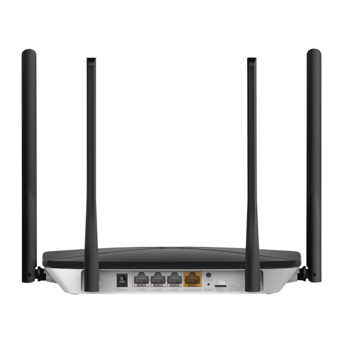 Mercusys MB115-4G N300 Wi-Fi 4G LTE Router, Build-In 150Mbps 4G LTE Modem