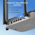 Mercusys MB115-4G N300 Wi-Fi 4G LTE Router, Build-In 150Mbps 4G LTE Modem