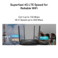Mercusys MB115-4G N300 Wi-Fi 4G LTE Router, Build-In 150Mbps 4G LTE Modem
