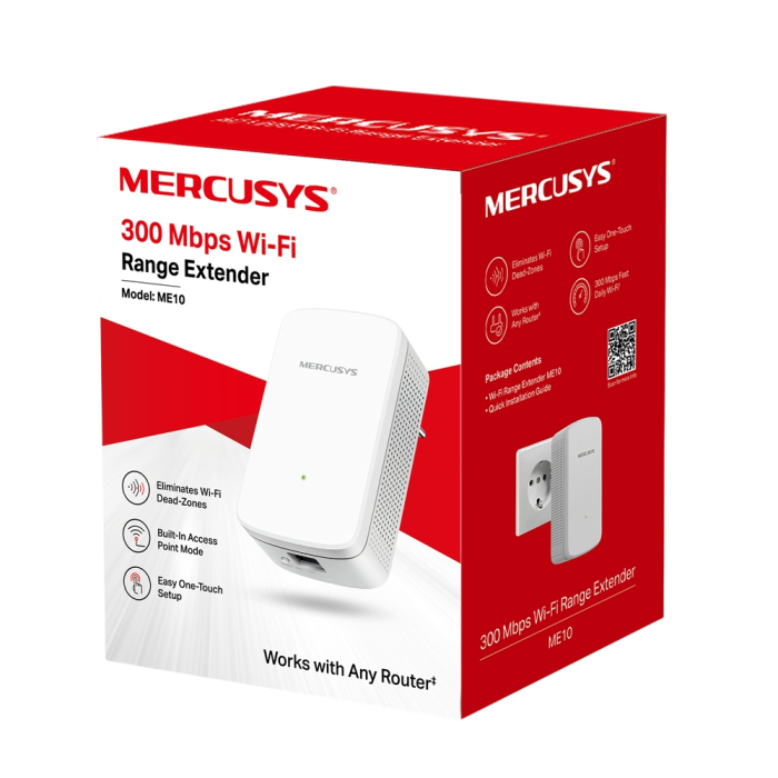 Mercusys ME10 N300 Wi-Fi Range Extender