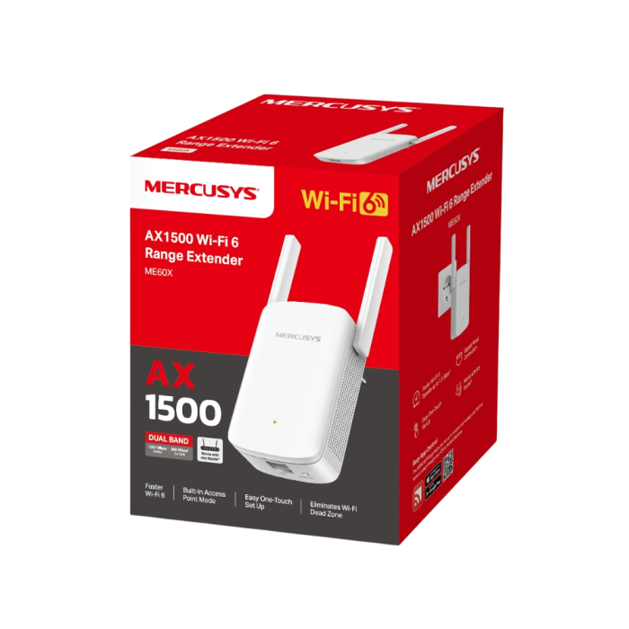Mercusys ME60X AX1500 Wi-Fi Range Extender