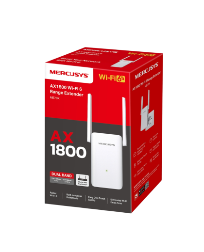 Mercusys ME70X AX1800 Wi-Fi Range Extender