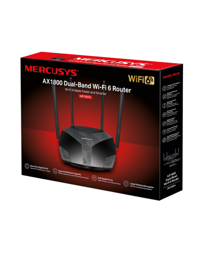 Mercusys MR1800X AX1800 Dual-Band Wi-Fi 6 Router