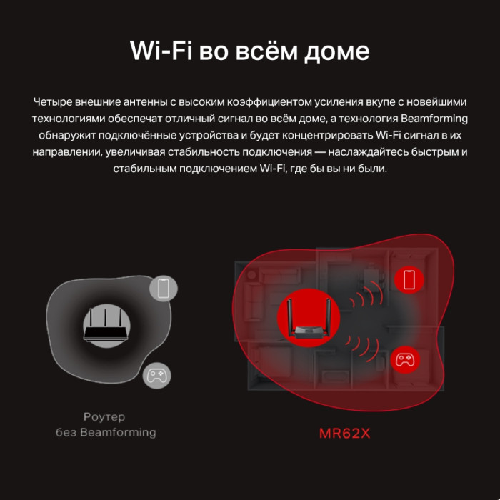 Mercusys MR62X AX1500 Dual-Band Wi-Fi 6 Router