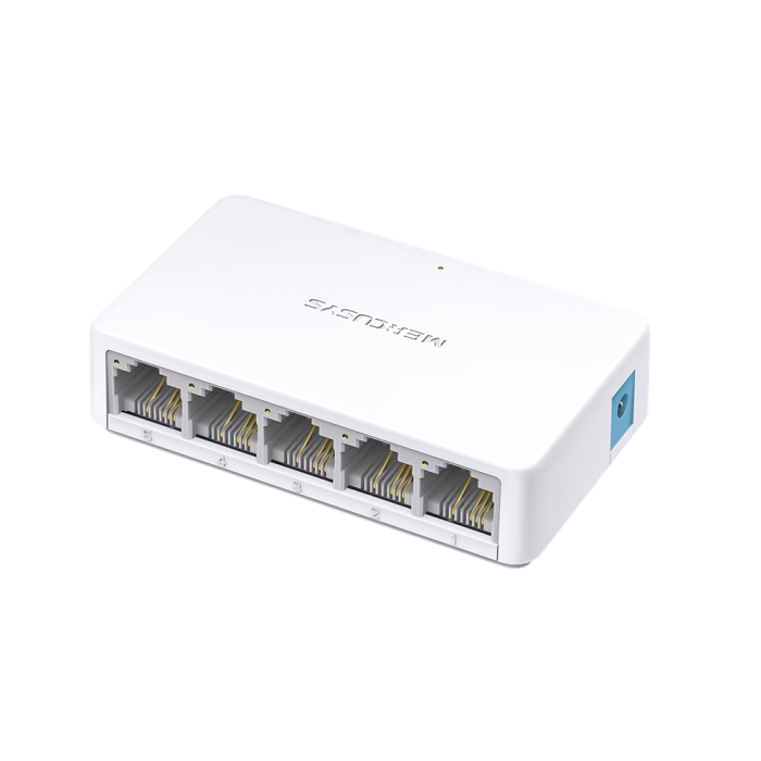 Mercusys MS105 5-Port 10/100Mbps Desktop Switch PORT: 5× 10/100 Mbps Ports