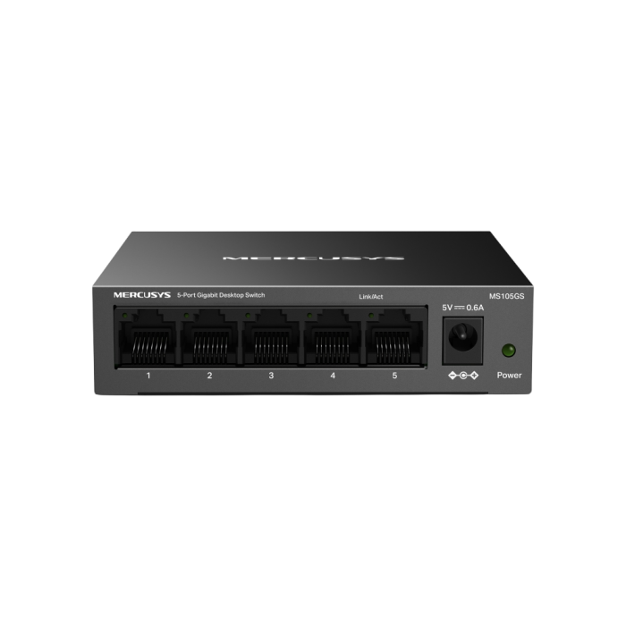 Mercusys MS105GS 5-Port Gigabit Desktop Switch PORT: 5× Gigabit Ports