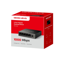 Mercusys MS105GS 5-Port Gigabit Desktop Switch PORT: 5× Gigabit Ports