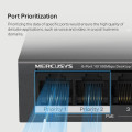 Mercusys MS106LP 6-Port 10/100 Mbps Desktop Switch with 4-Port PoE+ PORT: 4× 10/100 Mbps PoE+ Ports, 2× 10/100 Mbps Non-PoE Ports
