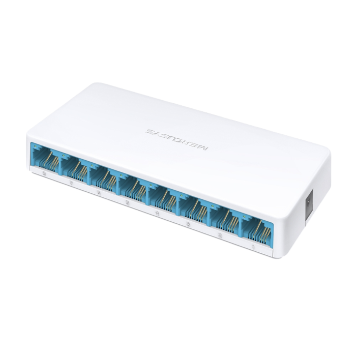 Mercusys MS108 8-Port 10/100Mbps Desktop Switch PORT: 8× 10/100 Mbps Ports