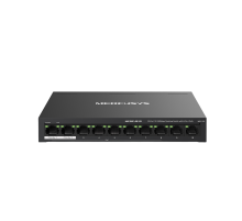 Mercusys MS110P 10-Port 10/100Mbps Desktop Switch with 8-Port PoE+ PORT: 8× 10/100 Mbps PoE+ Ports, 2× 10/100 Mbps Non-PoE Ports