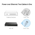 Mercusys MS110P 10-Port 10/100Mbps Desktop Switch with 8-Port PoE+ PORT: 8× 10/100 Mbps PoE+ Ports, 2× 10/100 Mbps Non-PoE Ports