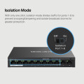 Mercusys MS110P 10-Port 10/100Mbps Desktop Switch with 8-Port PoE+ PORT: 8× 10/100 Mbps PoE+ Ports, 2× 10/100 Mbps Non-PoE Ports