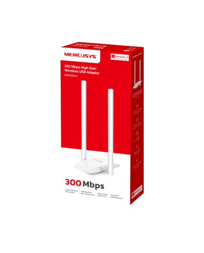 Mercusys MW300UH N300 High Gain Wi-Fi USB Adapter