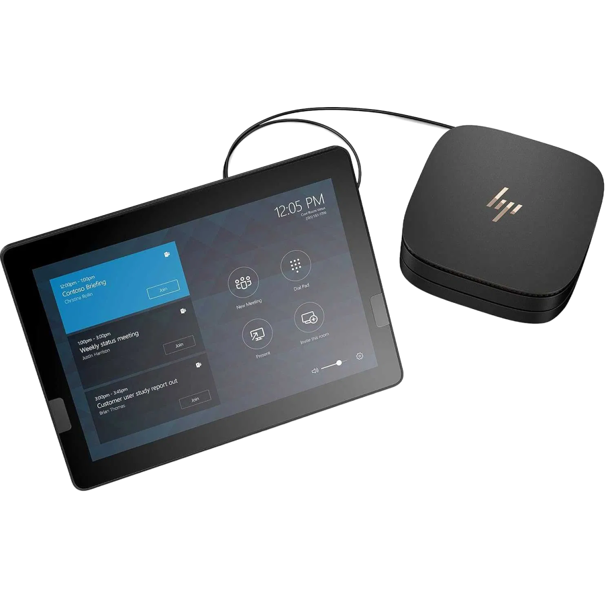 Мини ПК HP Elite Slice G2 (Intel® Core™ i7-7700T / 8GB / 128GB SSD / LED 10" Touch / Black)