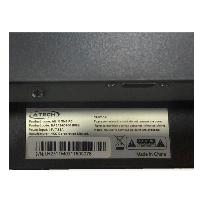 Моноблок A-Tech / HKC AIO HASF24i3 (Intel® Core™ i3-12100/ 4Gb/ 128Gb/ 23.8" FHD IPS/ Black)