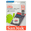 Карта памяти MicroSD Ultra SanDisk A1 64Gb