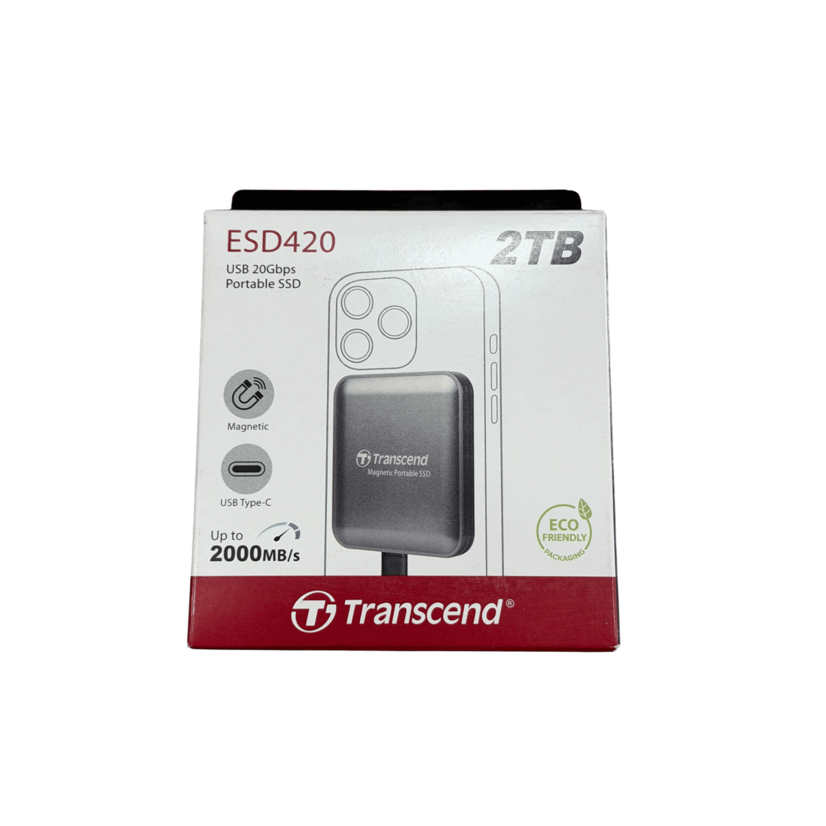Внешний SSD накопитель Transend TS2TESD420C MagSafe 2TБ / Grey